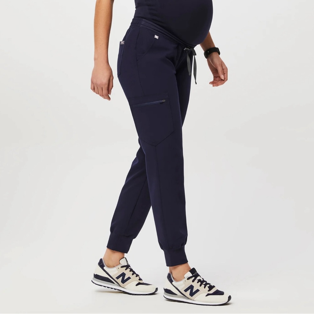 Brand New Figs Maternity Scrubs XS Navy Zamora Joggers
